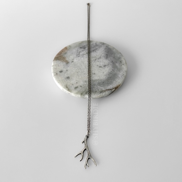 NEW Artisan Antler Sterling Silver Pendant Necklace - Picture 2 of 8